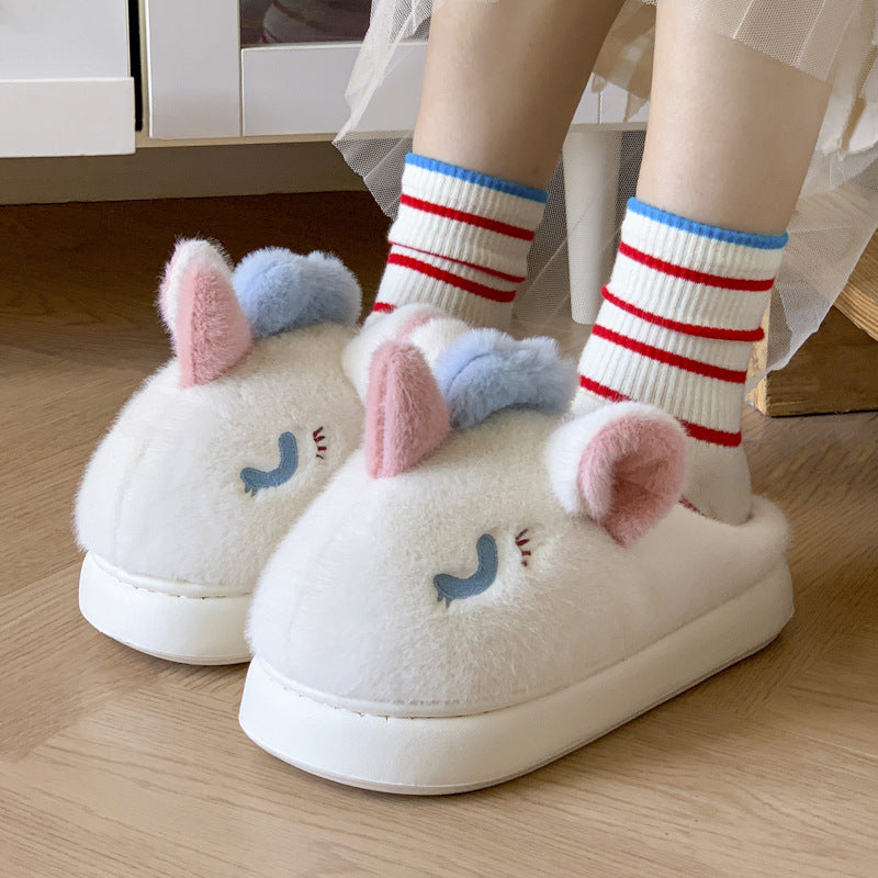 Women's Carnival Character Slippers - Plush Holiday Indoor/Outdoor Slip-Ons (US 5-11.5)