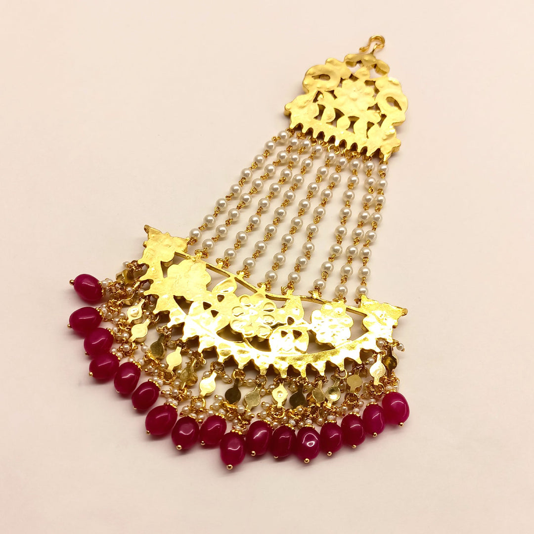 Yukta Ruby Hanging Kundan Passa