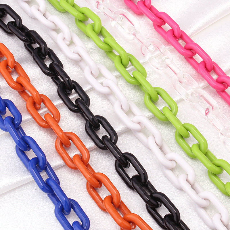 Ounamei Acrylic Chunky Bag Chain Strap – 50cm Lightweight Statement Purse Charm