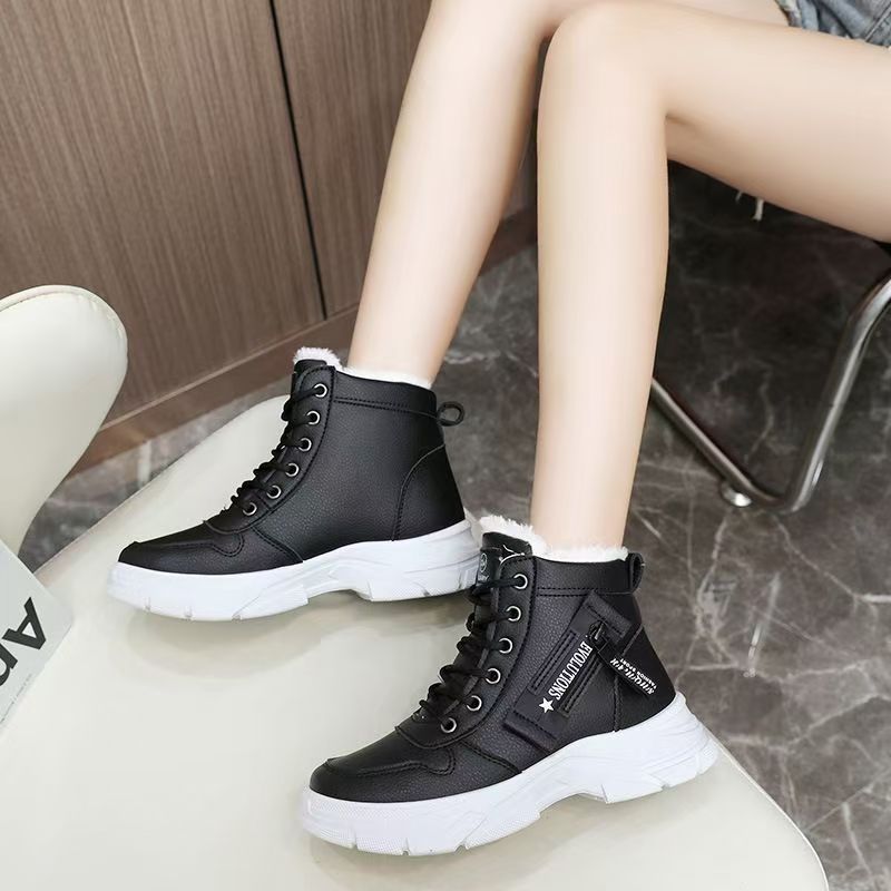 Women's Alpine Waterproof Winter Boots - Fleece-Lined Combat Snow Boots with Non-Slip Lug Sole (US 4-8.5)