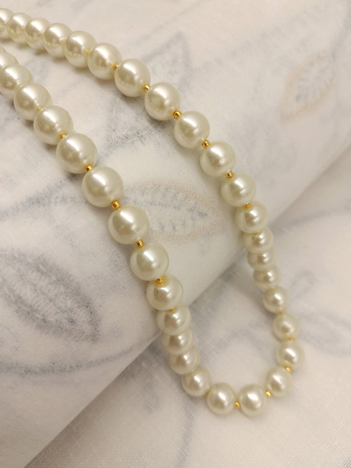 Aastha White Pearl Neckpiece