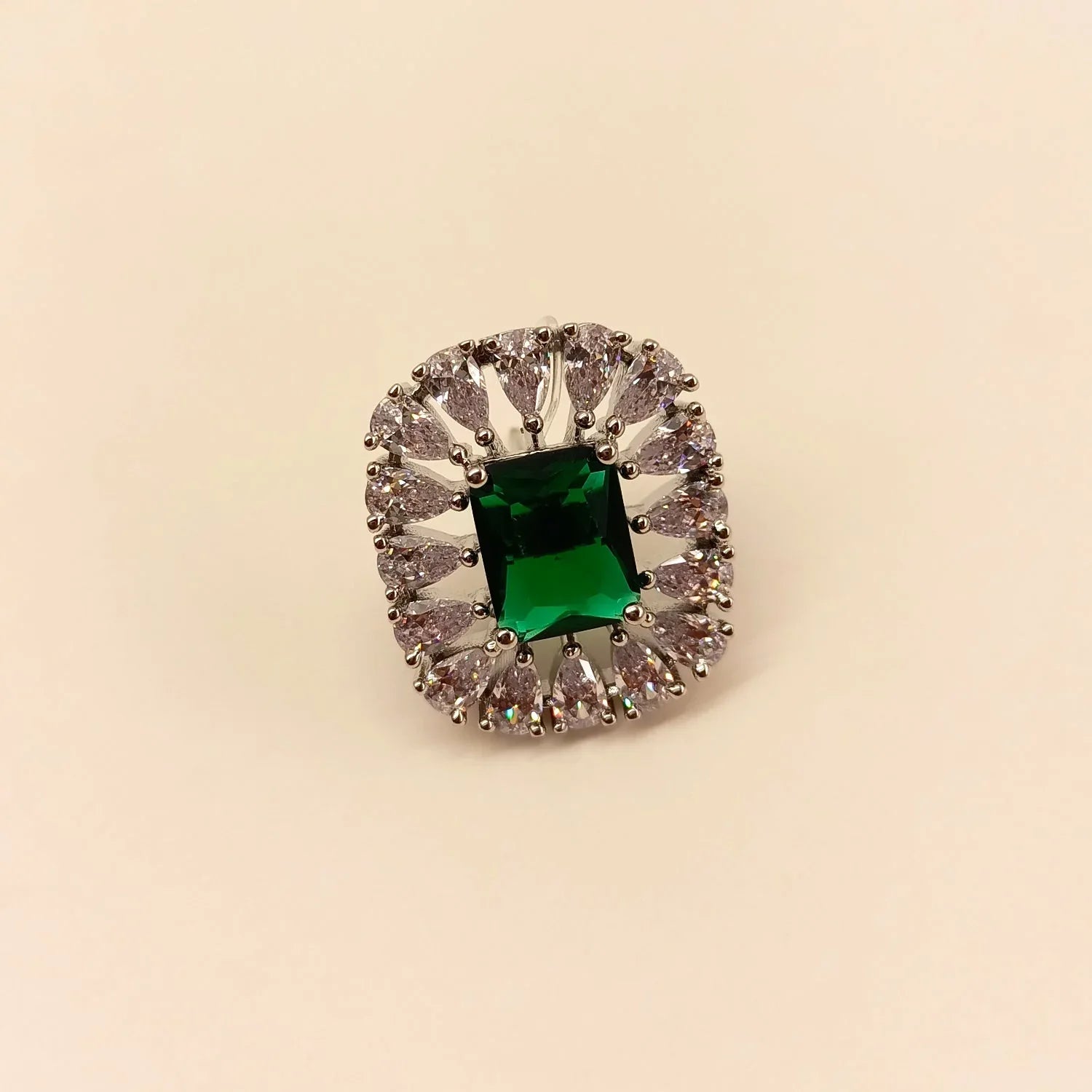 Rani American Diamond Green Emerald Tops