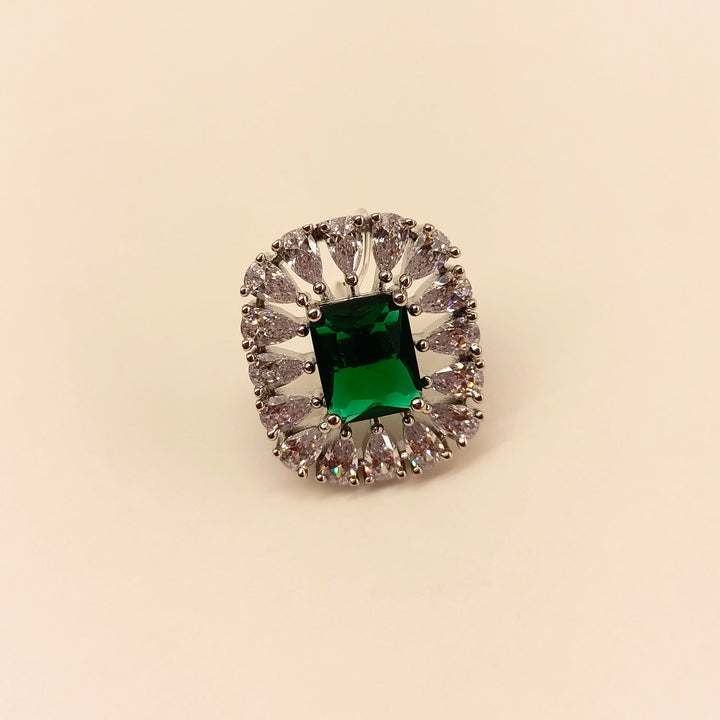 Rani American Diamond Green Emerald Tops