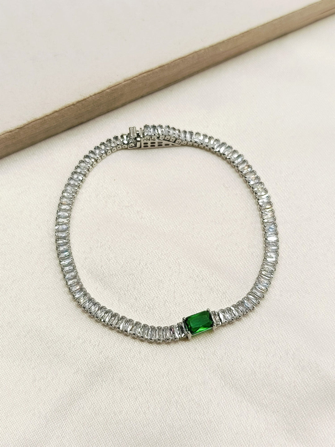 Januja Green American Diamond Bracelet