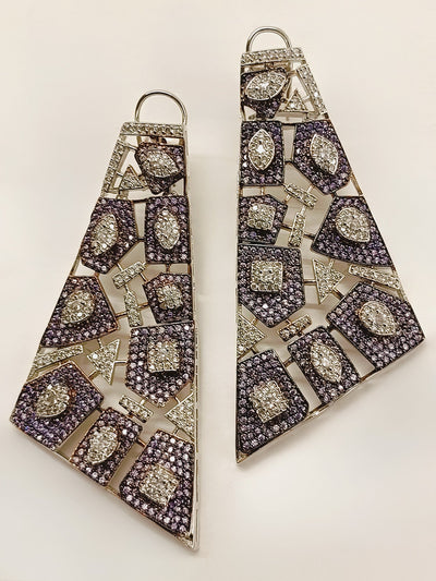 Janya Lavender Victorian Earrings