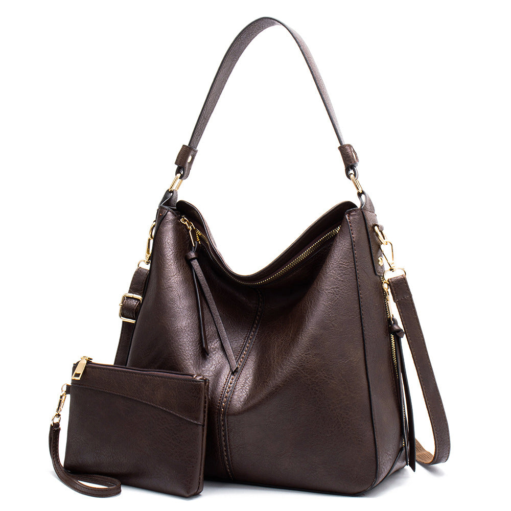 Ounamei Vegan Leather Hobo Tote Bag for Women | Large Capacity Shoulder Handbag with Adjustable Crossbody Strap
