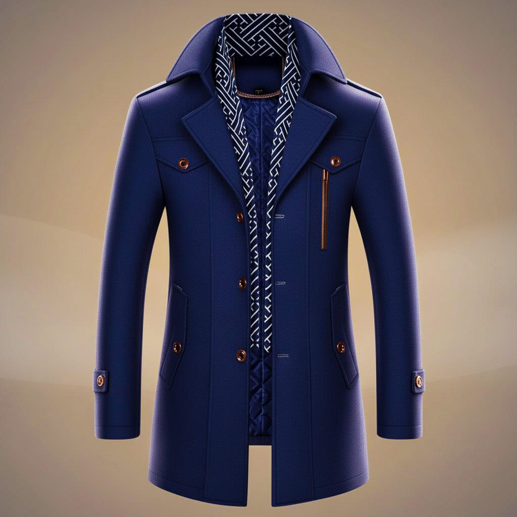 Kensworth Legacy Virgin Wool Coat  - By Qivii