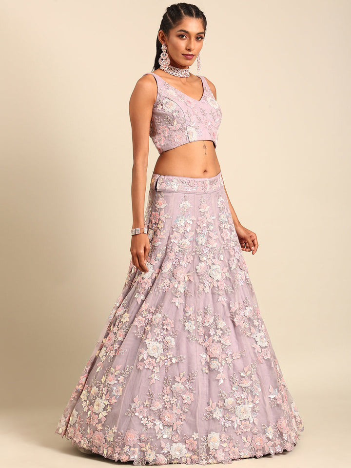 Heavy Zarkans Embroidered Net Stitched Bridal Lehenga choli