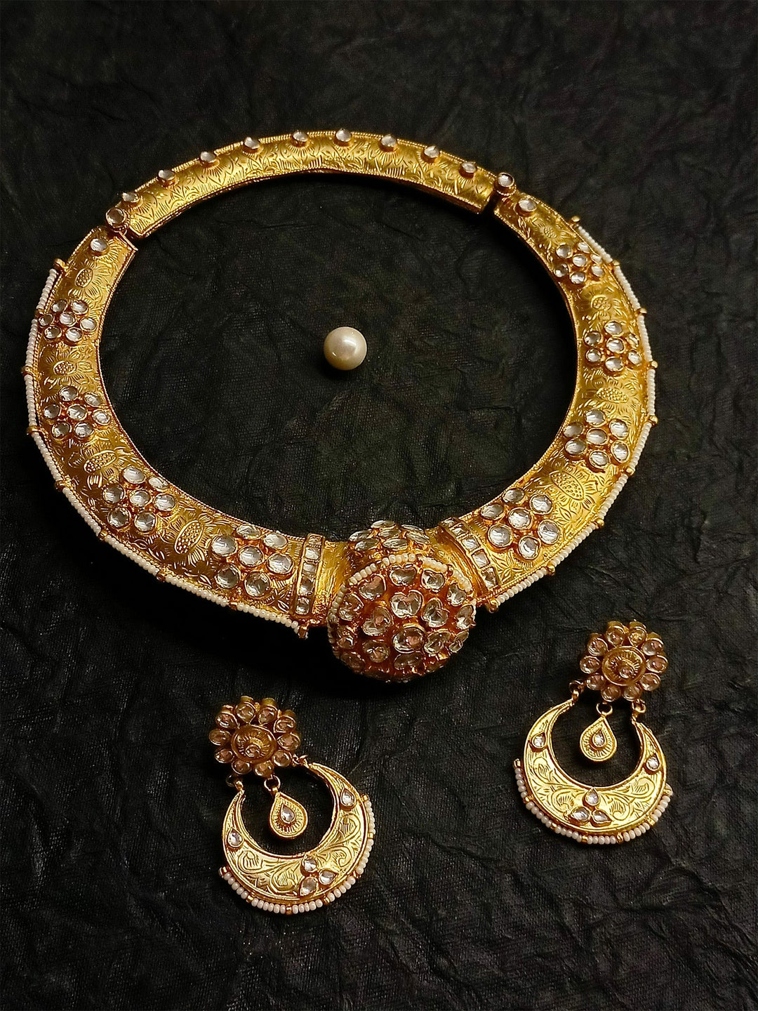 Petunia Hasli Style Kundan Set