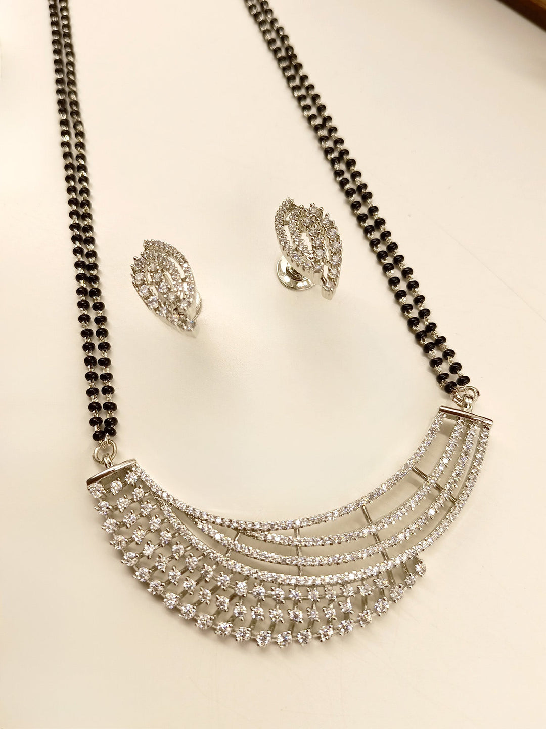 Ekansha White American Diamond Mangalsutra