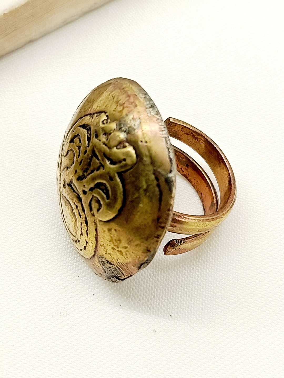 Pranya Golden Tribal Finger Ring