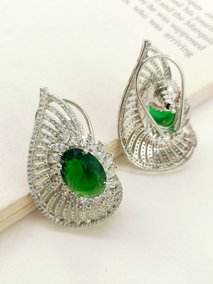 Izra Green American Diamond Tops