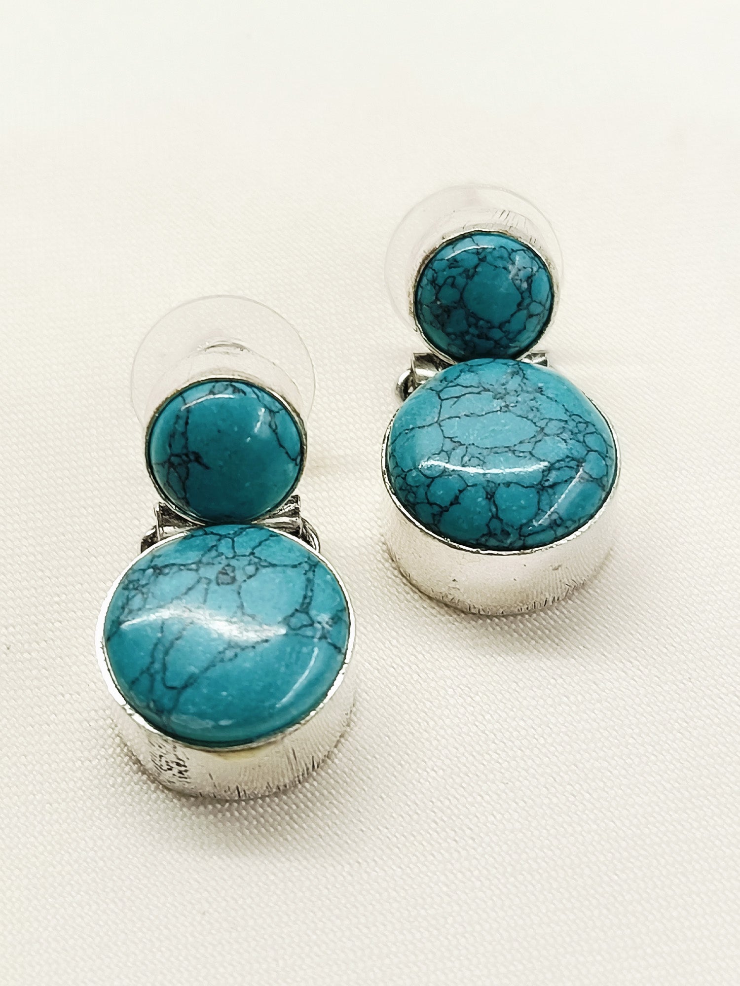 Janma Firozi Oxidized Earring