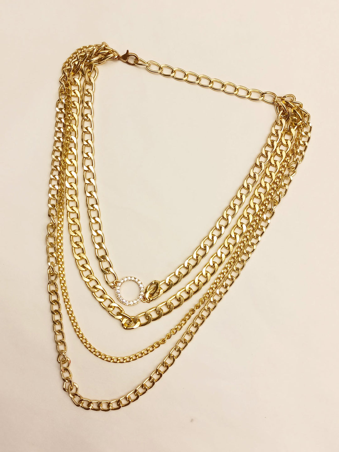 Alice Heavy gold plated multiple layered Western chain