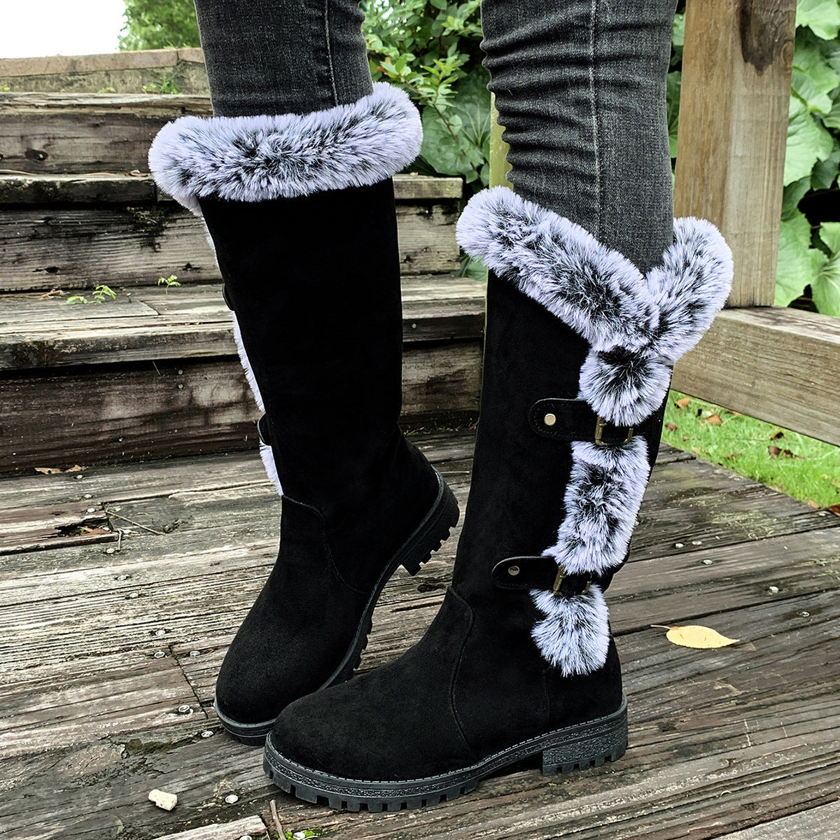Women's WinterHug Mid-Boots - Plush Lined Suede Snow Boots (US 5-10.5)