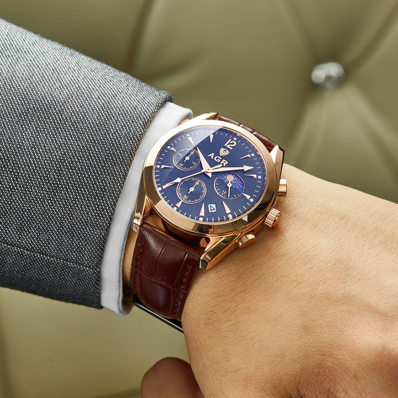 Klassieke Elegant Horloge  - By Qivii