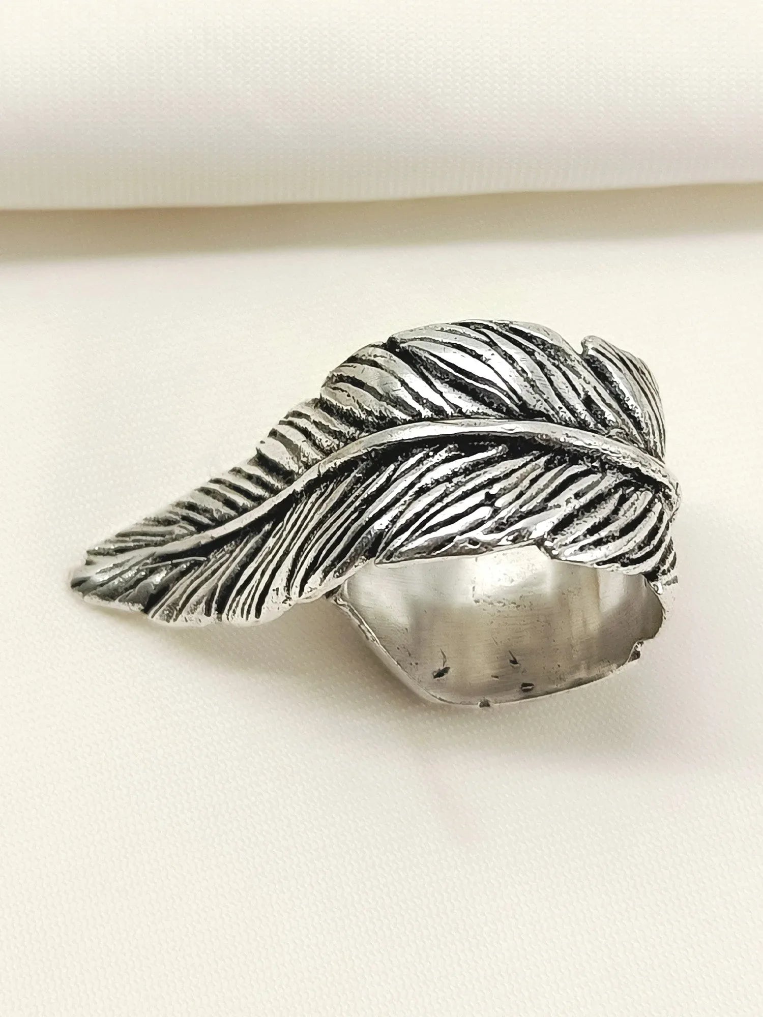 Aabha Silver Western Finger Ring