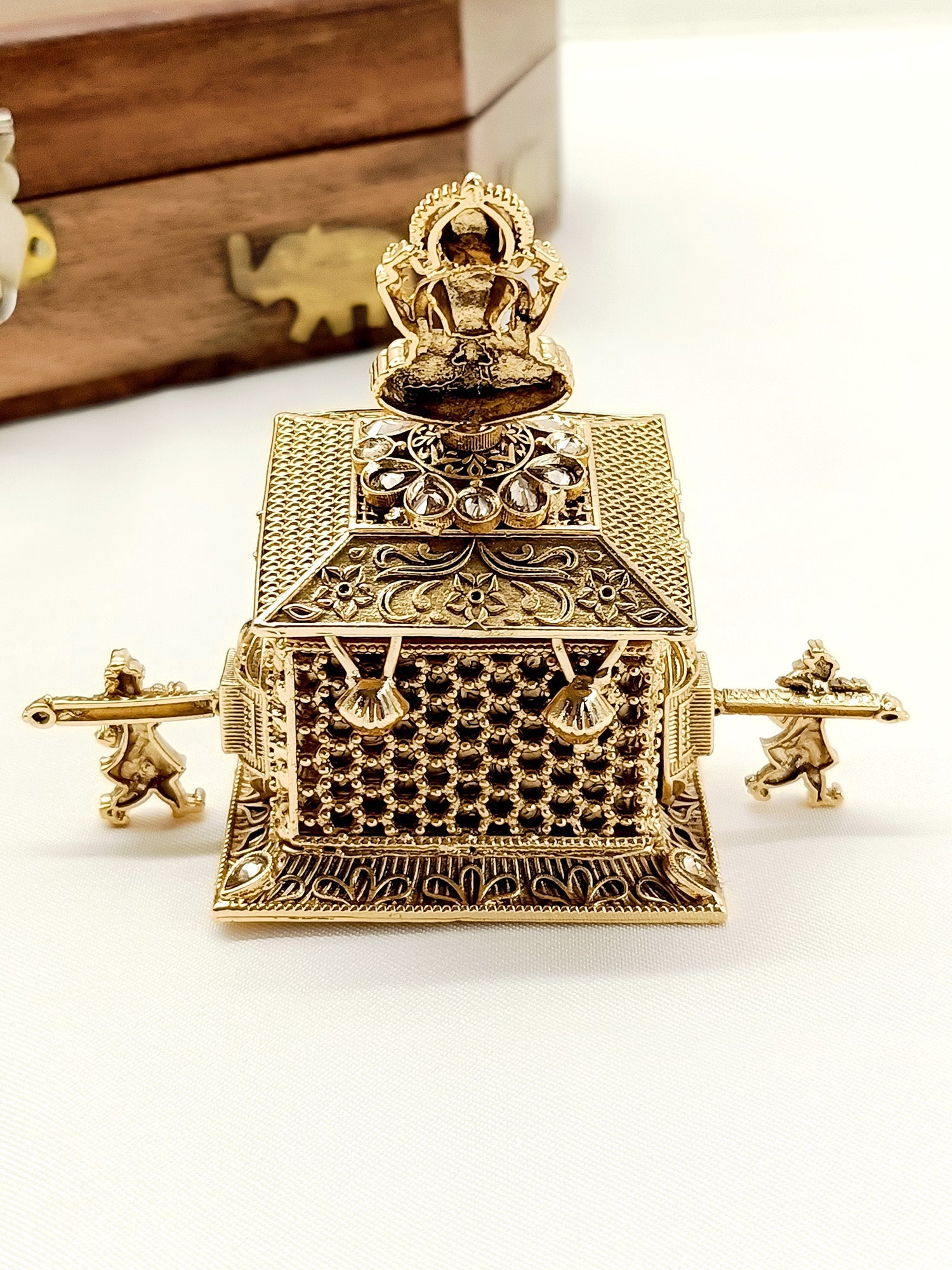 Kaikeyi Copper Antique Temple Sindoor Dibbi