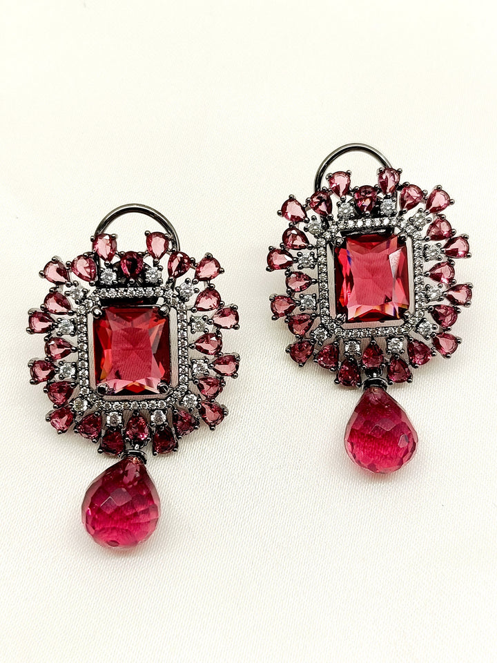 Alizee Rose Pink Victorian Earrings