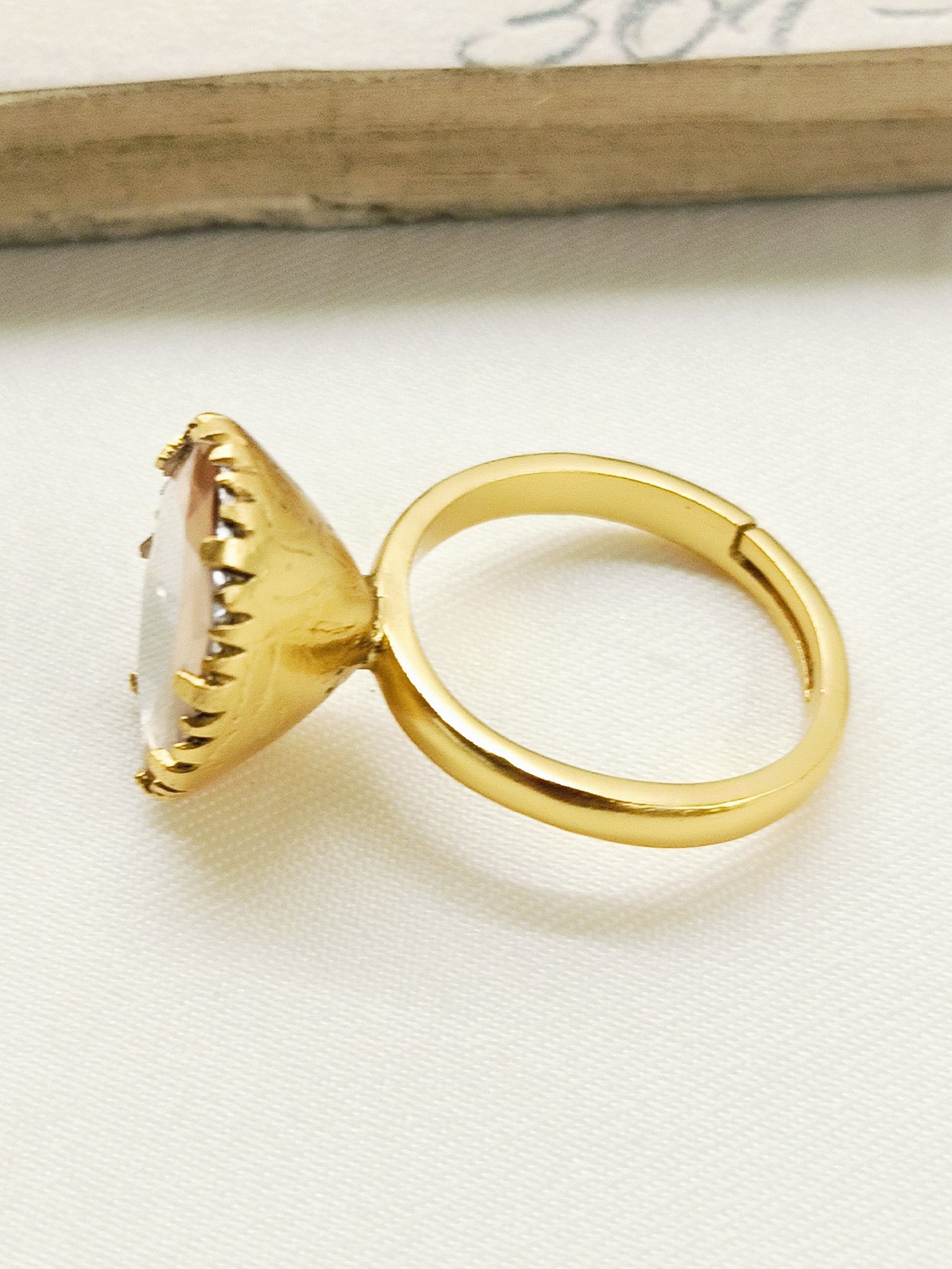 Amrita 92.5 Silver Moissonite Finger Ring