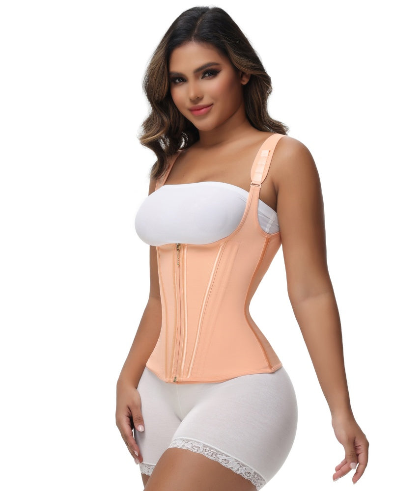 Shapshe® Fajas Colombianas Steel Boned Tummy Control Waist Trainer  - By Qivii