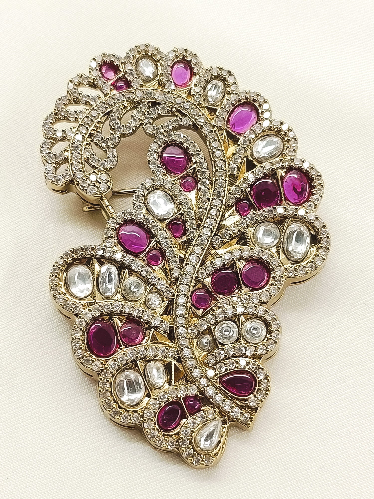 Sarvesh Ruby Men's Brooch