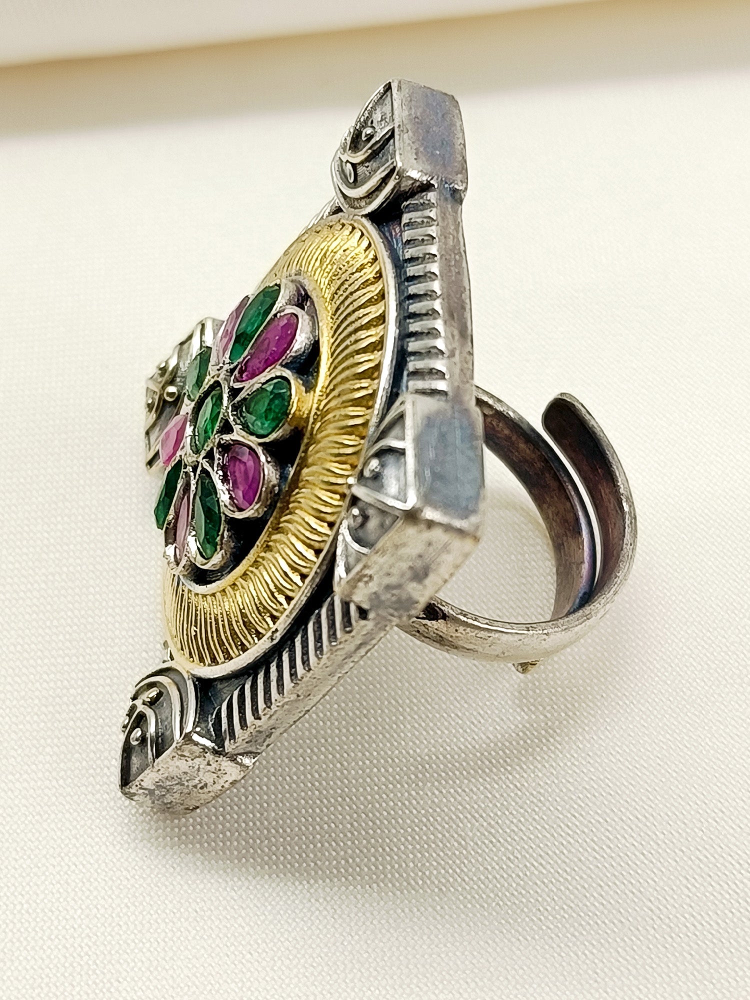 Georgia Multi Colour Oxidized Finger Ring