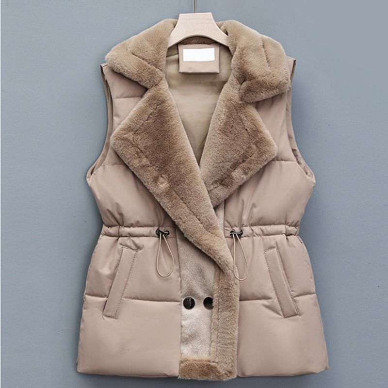 Adriana Elegant Fur Vest  - By Qivii