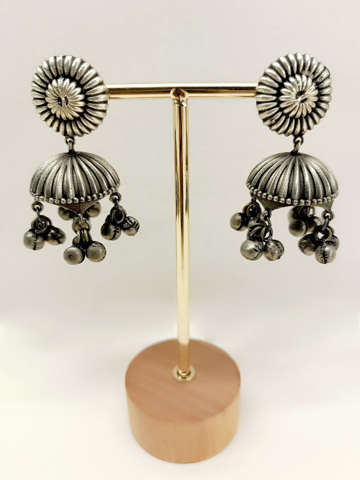 Panky Plain Oxidized Jhumki