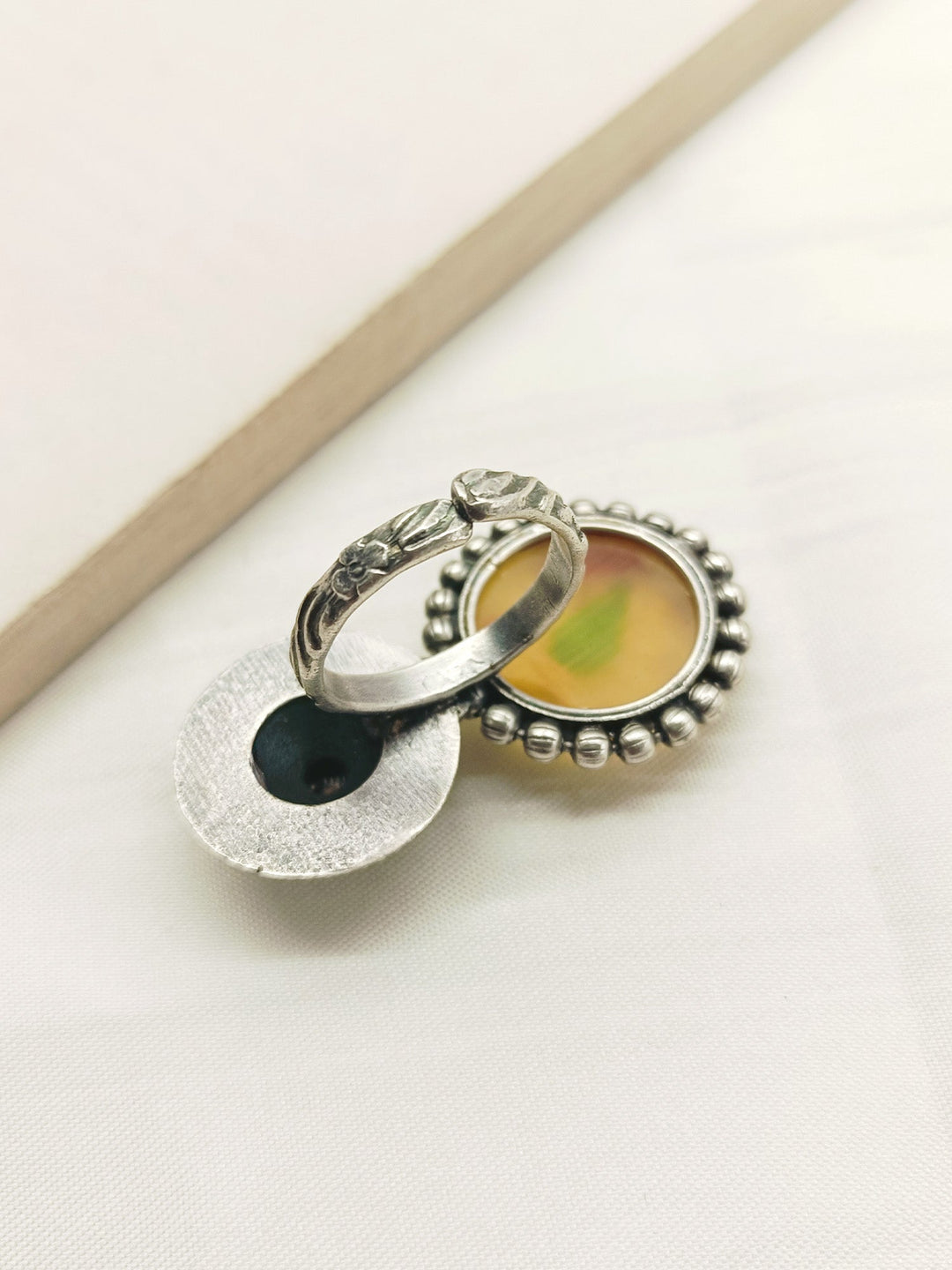 Sabella Multi Colour Oxidized Finger Ring