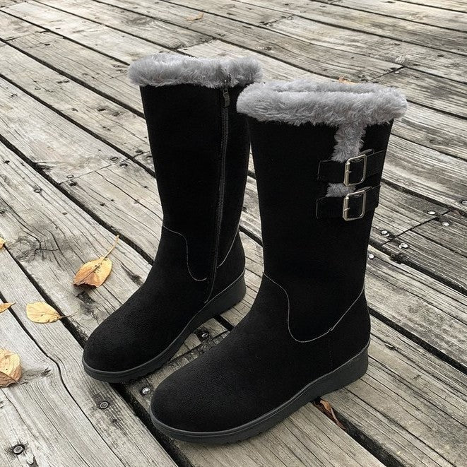 Women's FrostPuff Mid-Boots – Plush Lined, Slip-Resistant Winter Boots (US 4-10.5)