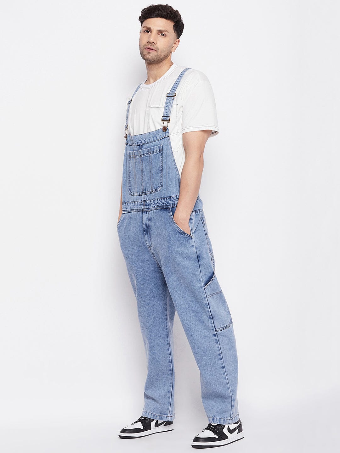 Blue Baggy Carpenter Dungaree