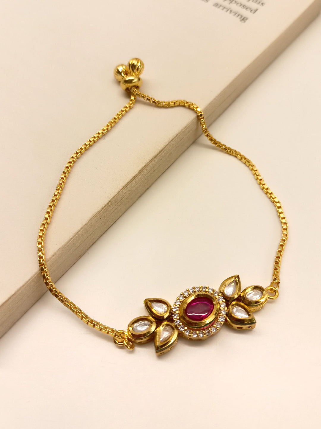 Azalea Delicate Ruby Kundan Bracelet