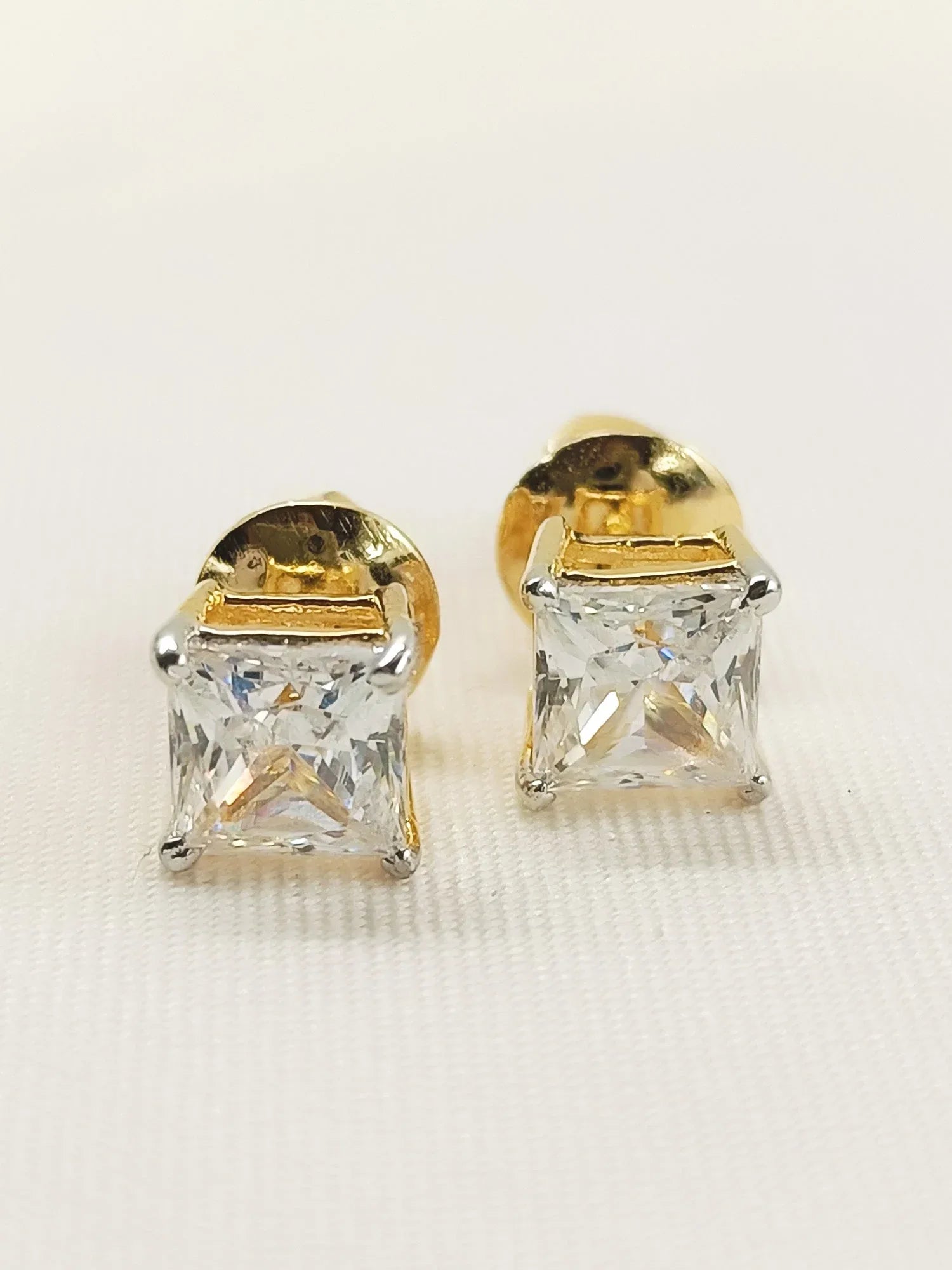 Lubna 92.5 Silver Swarovski Stone Tops