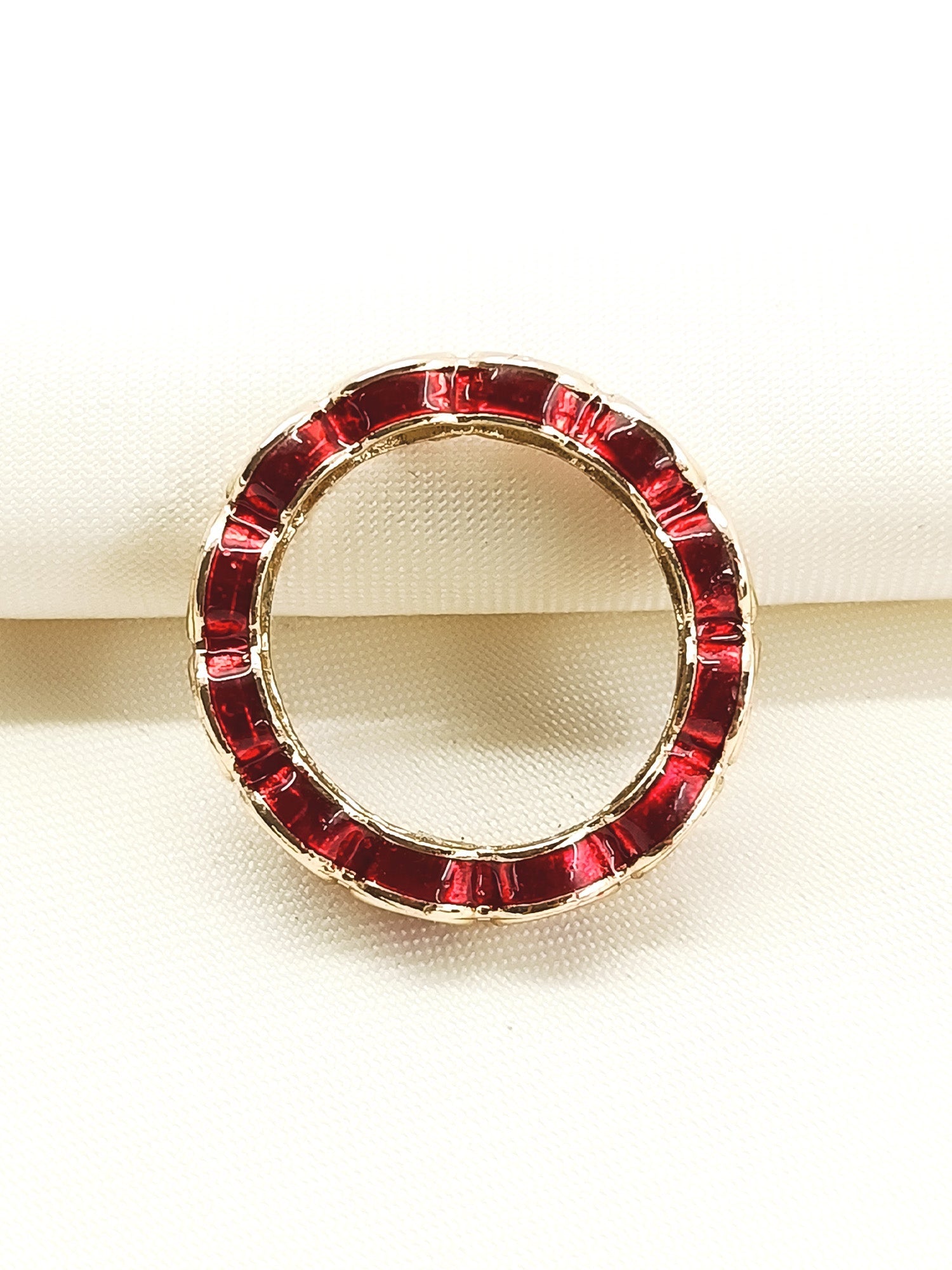 Anjali Ruby Kundan Finger Ring