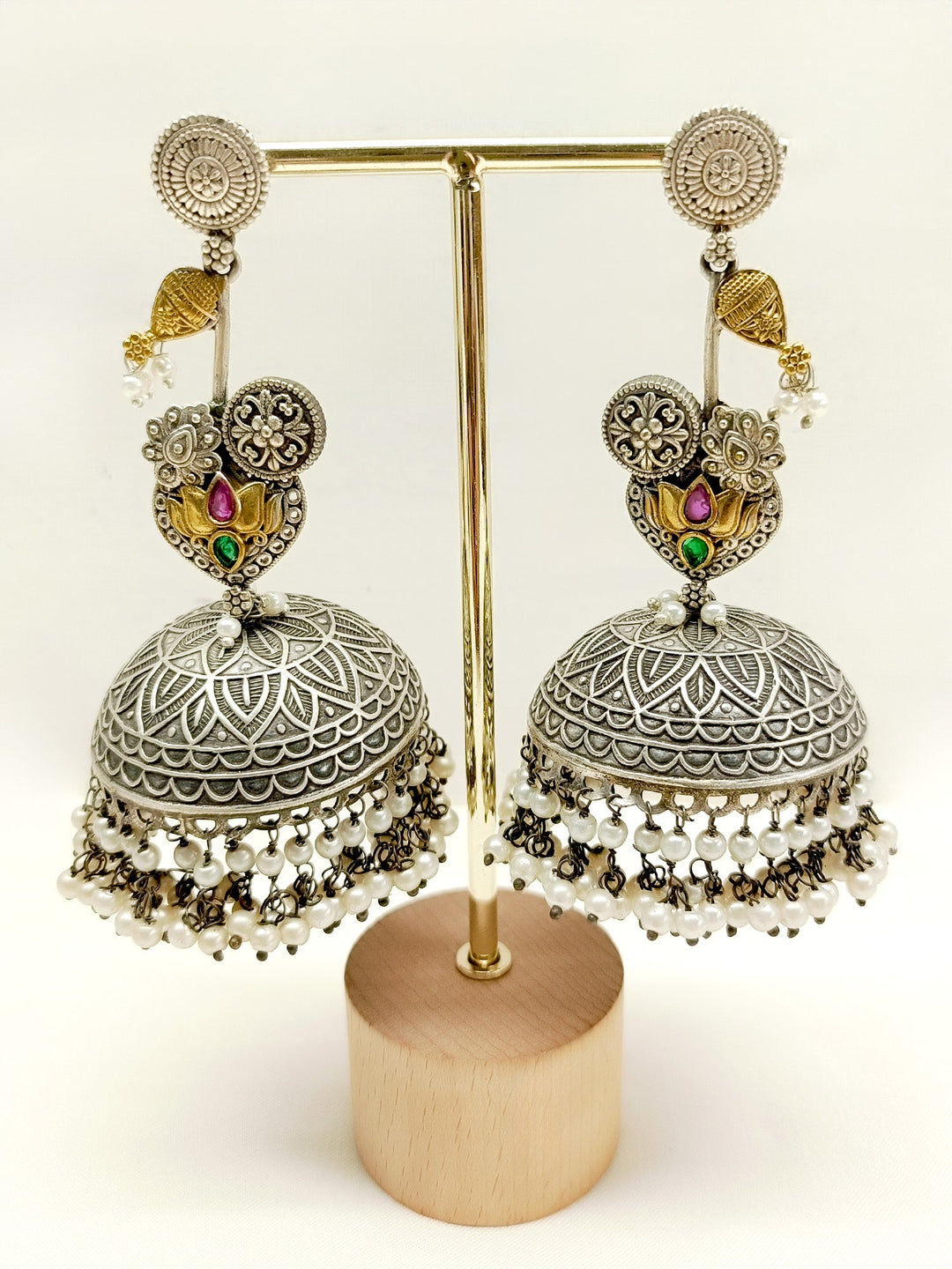 Gahana R & G Oxidized Jhumki