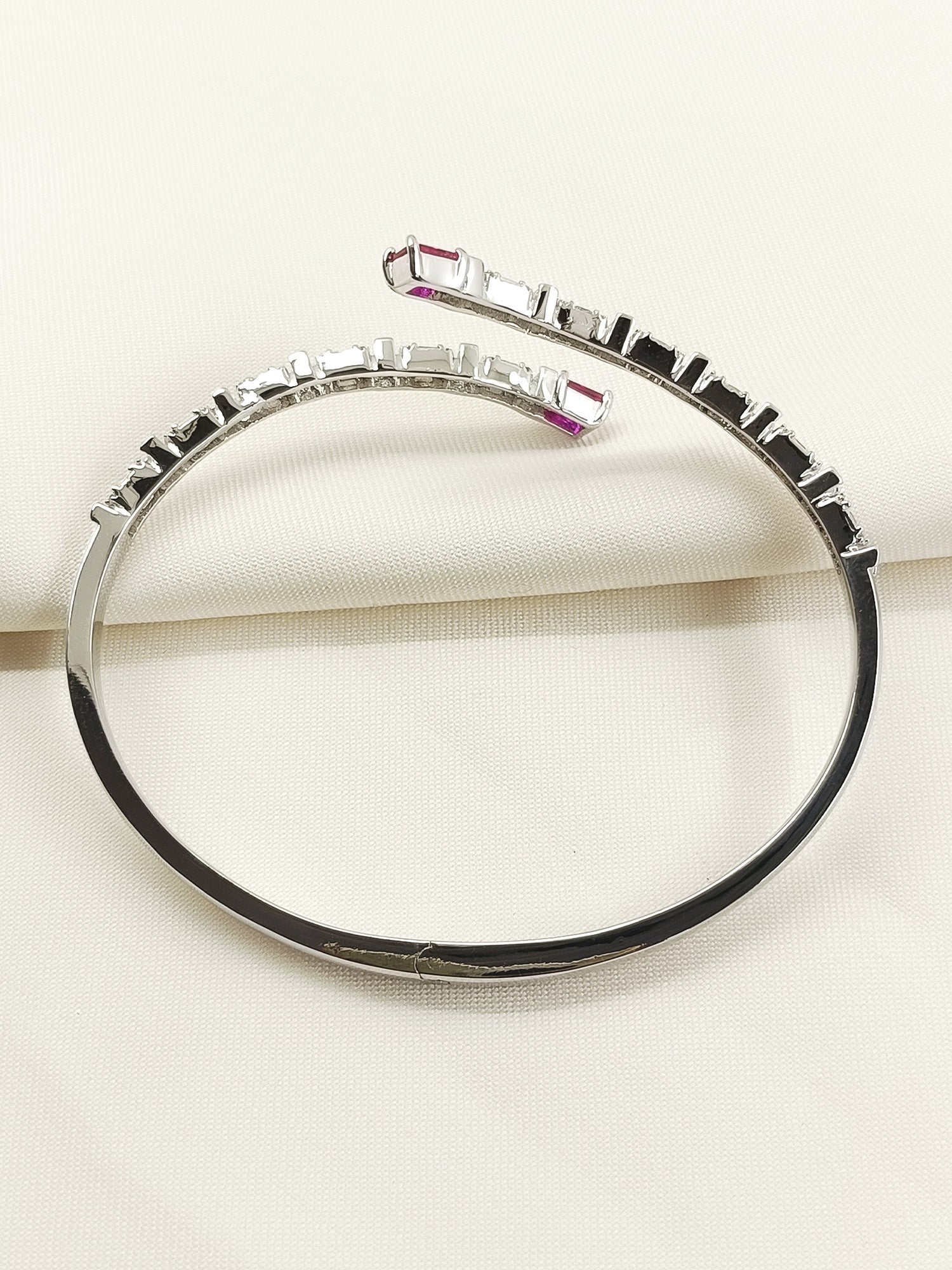 Harper Ruby American Diamond Bracelet