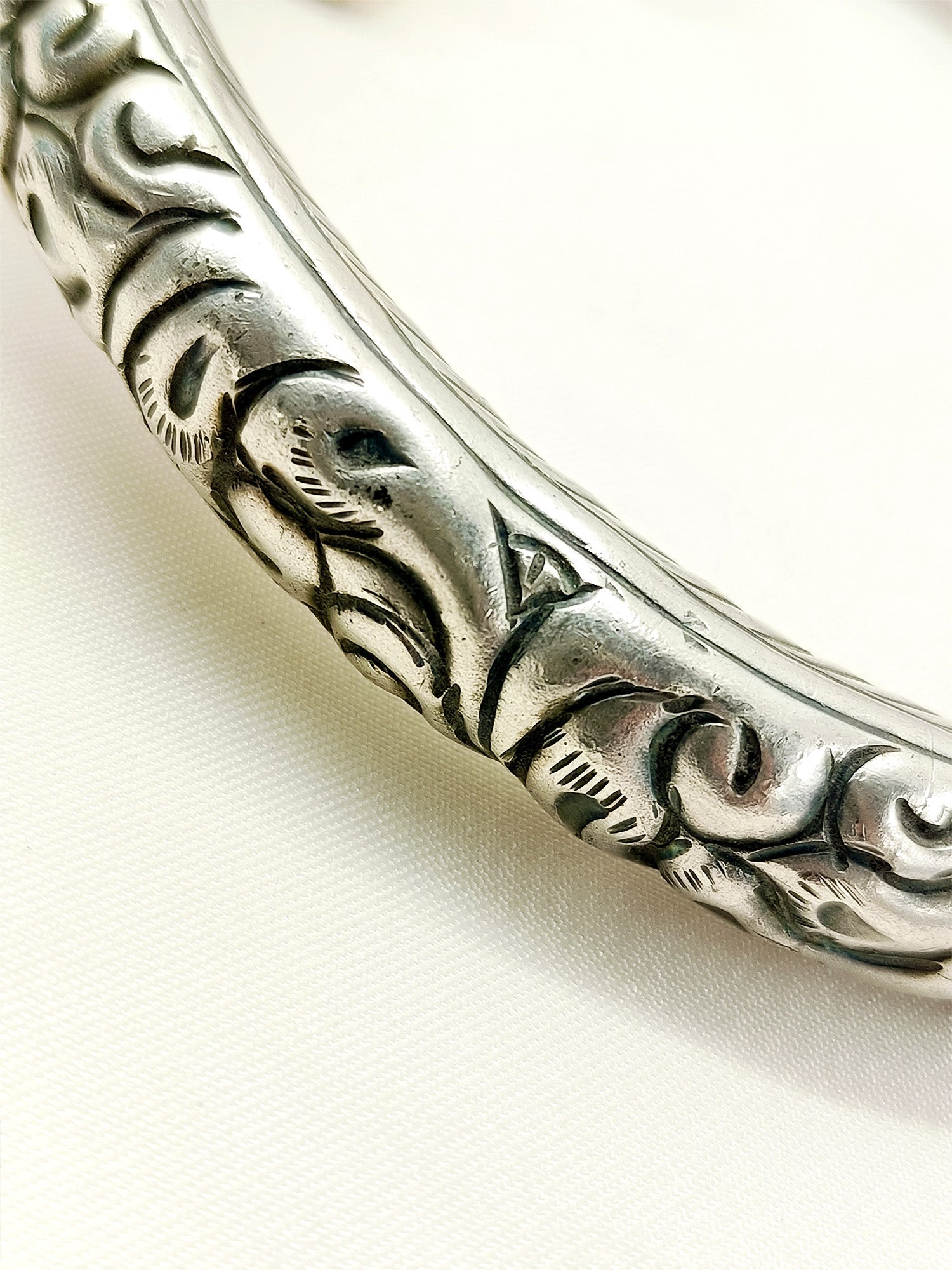 Dhriti Oxidized Silver Anklet [Price Is For Single Piece]