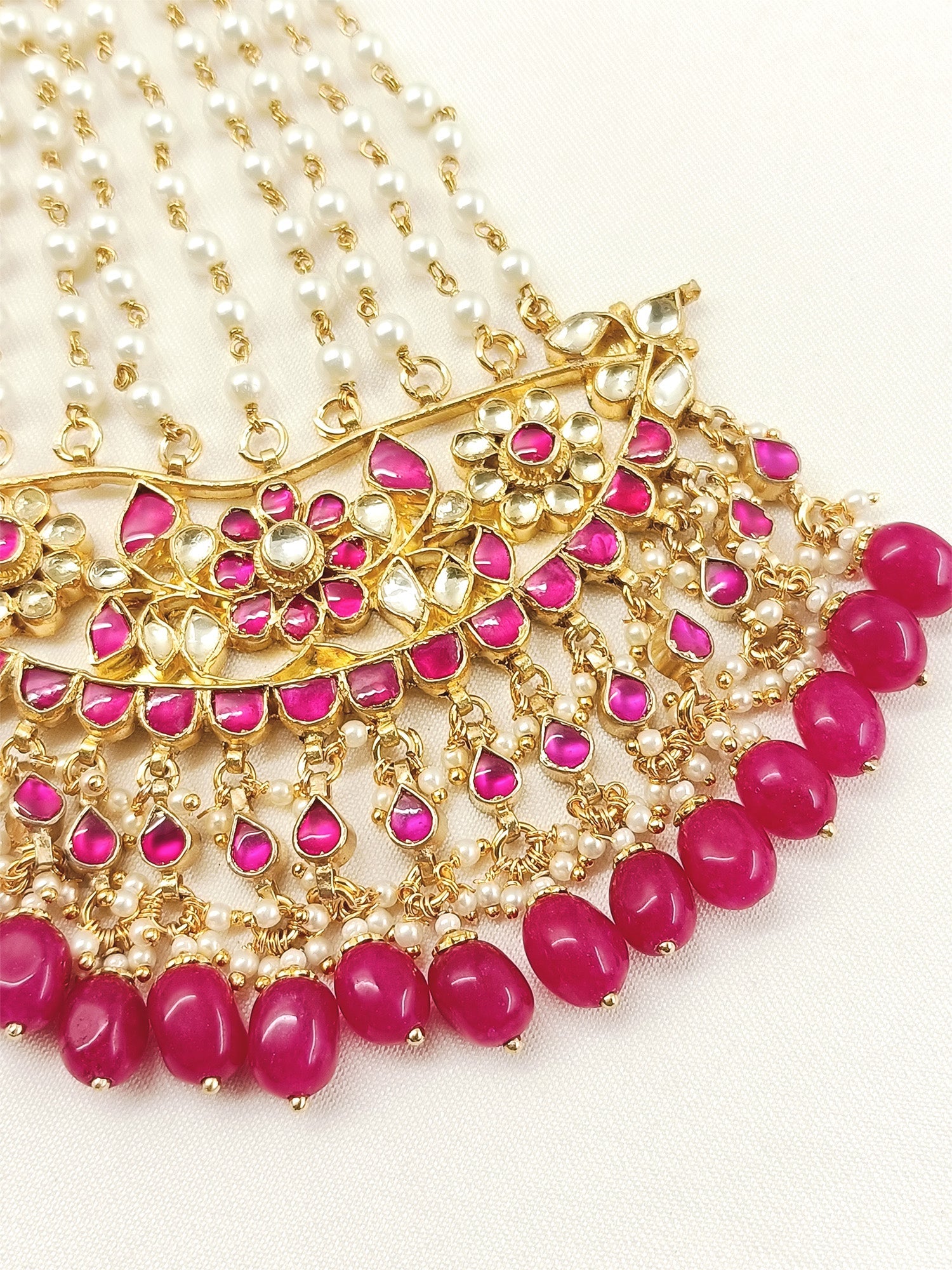 Yukta Ruby Hanging Kundan Passa