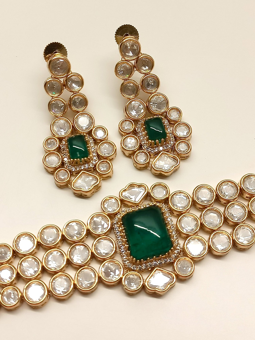 Valentina Green Kundan Choker Set