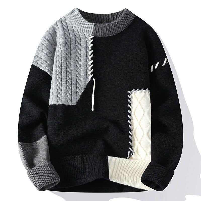 Blake Patch Knit Sweater  - By Qivii