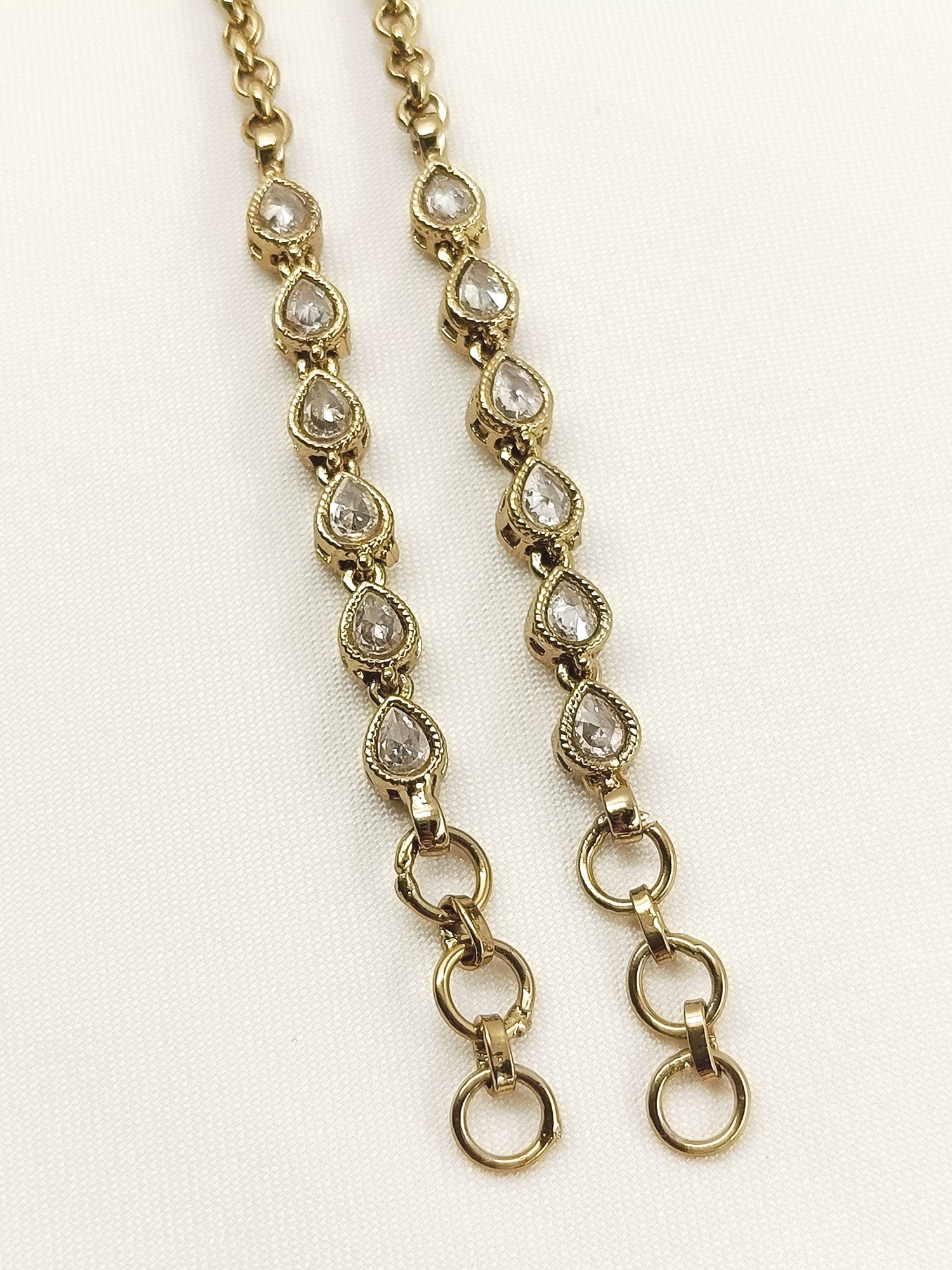 Raveena Copper Polki Traditional Ear Chain