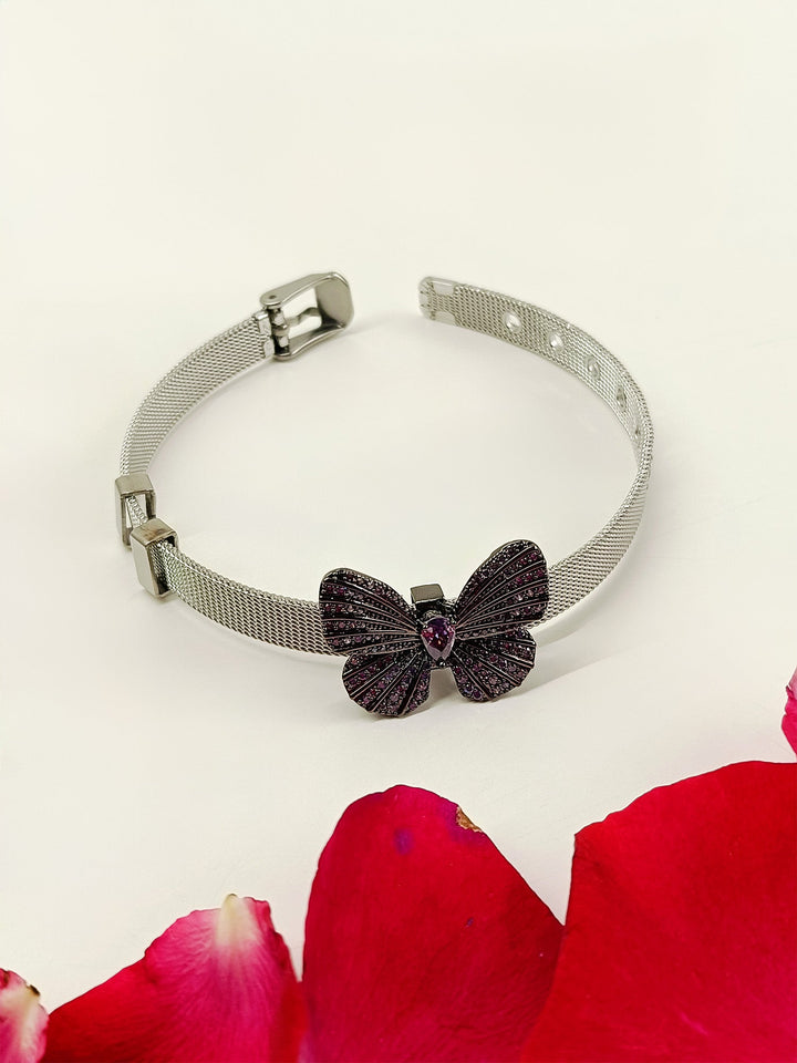 Noa Lavender Butterfly Shape Victorian Bracelet