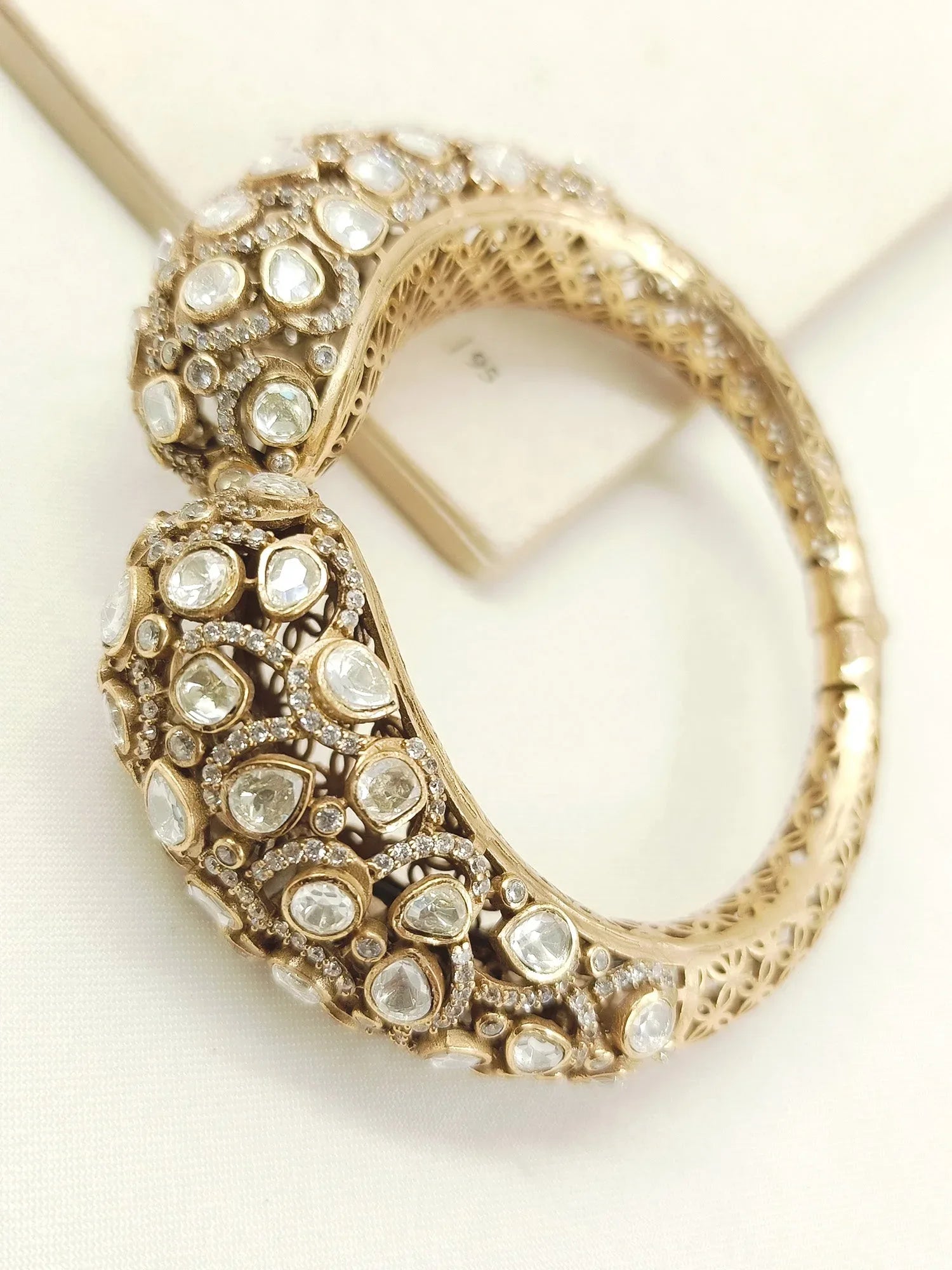 Devkanya White Kundan Bracelet
