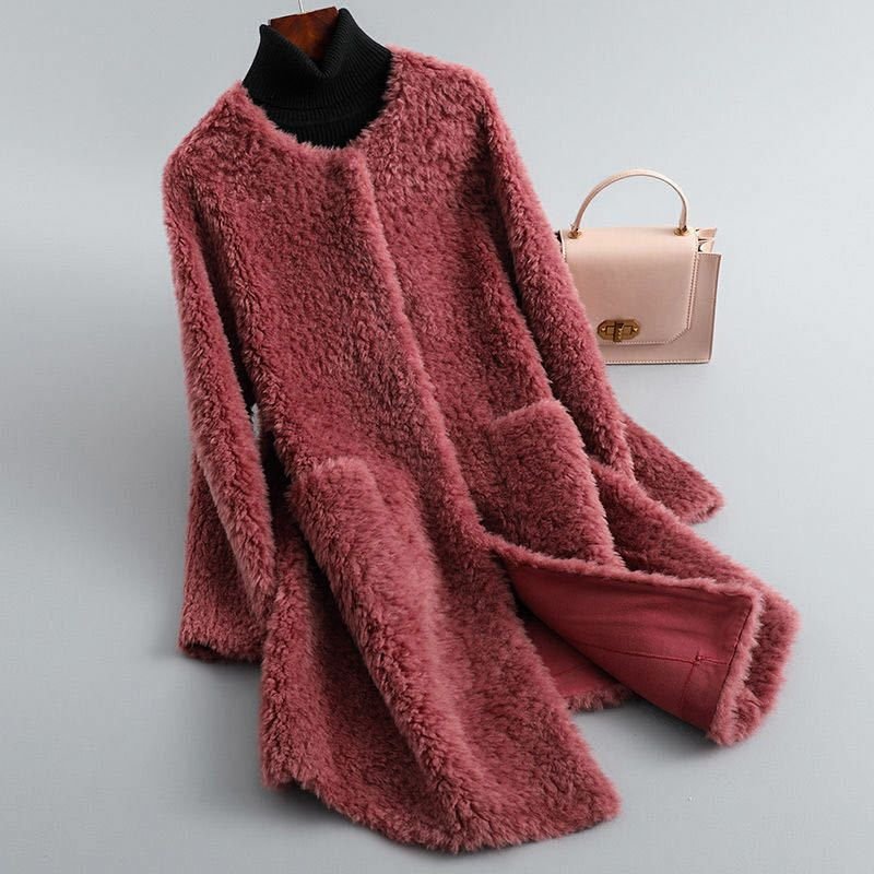 Olivia Couture Shearling Coat  - By Qivii