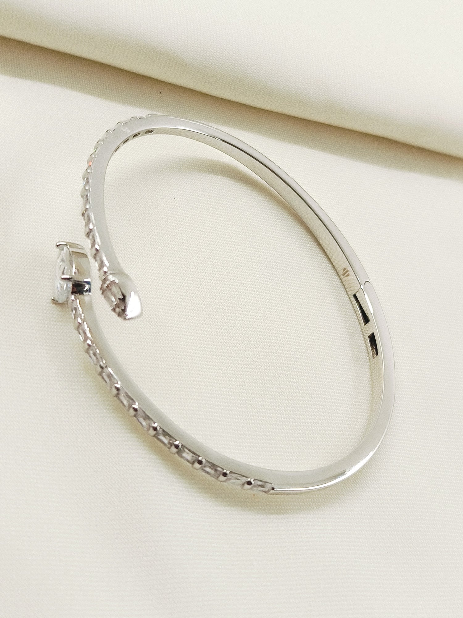 Adrika White American Diamond Bracelet