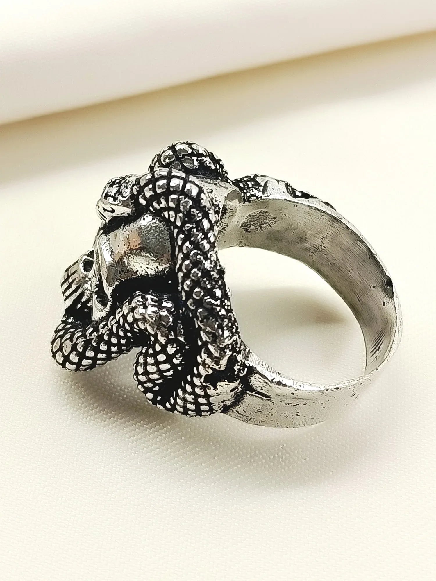 Sadhvi Silver Western Finger Ring