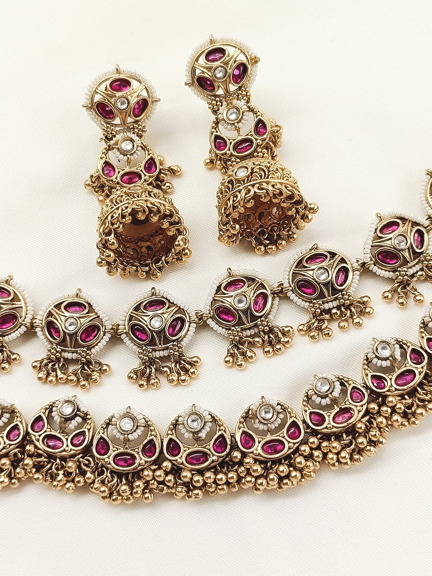 Aarya Multi Colour Kundan Necklace Set