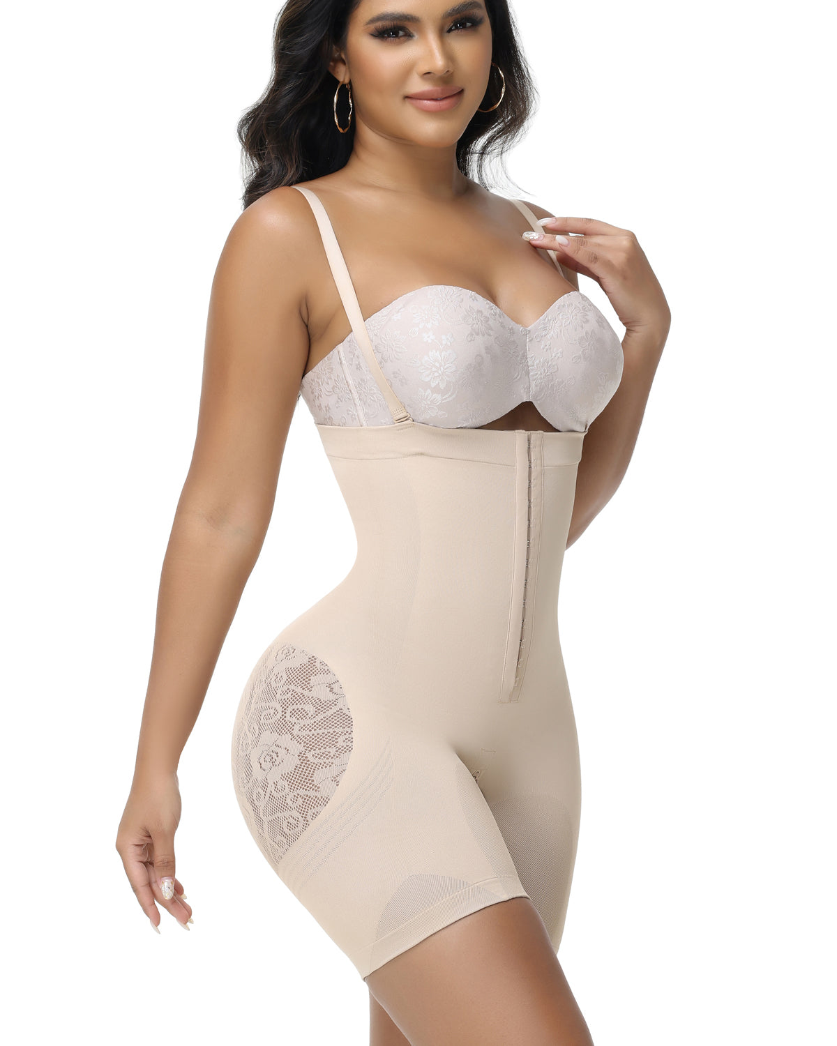 Shapshe® Women's Butt Flower Cut out Hip Lifting Fajas Colombianas Firm Control Shapewear  - By Qivii