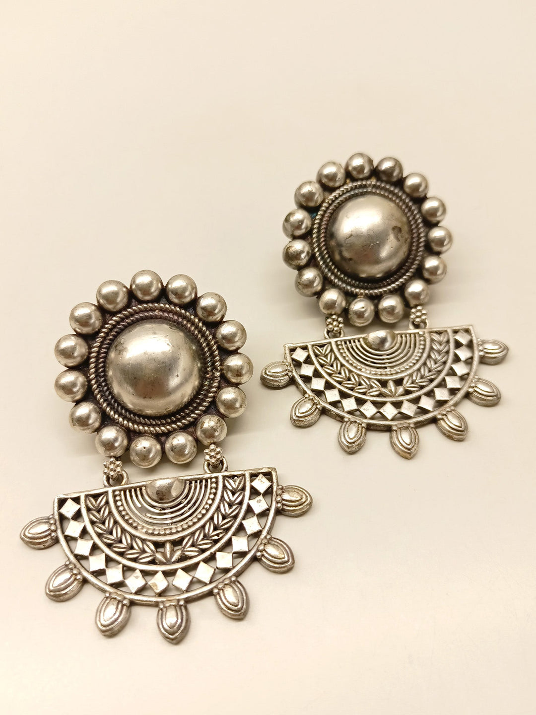 Kashi Plain Oxidized Earrings